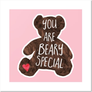 You are BEARy special - Funny Valentine's day pun Posters and Art